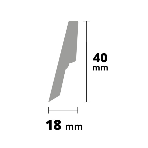 MDF + fólie buk přírodní