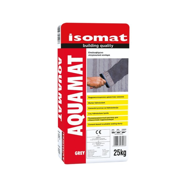 ISOMAT AQUAMAT hydroizolace cementová šedá