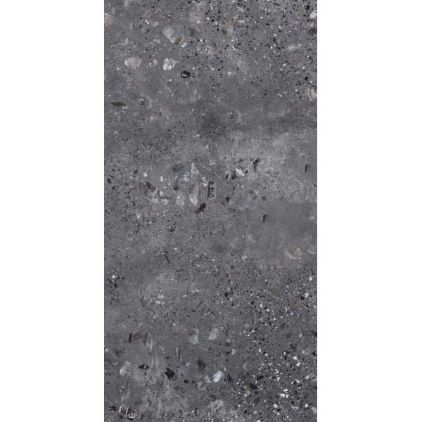 Dlažba Terazzo nero satin 60x120 cm